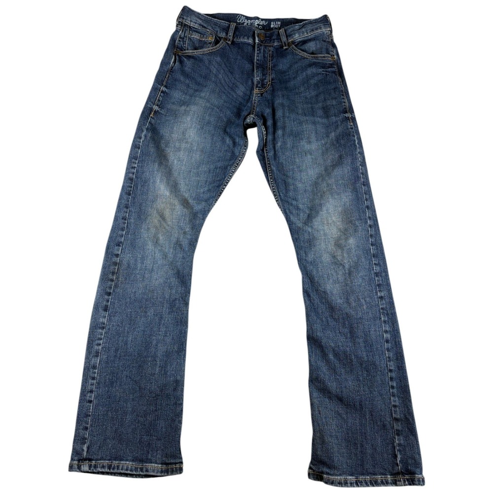 Wrangler Retro Slim Bootcut Jeans Womens 30x31.5 Blue Denim Mid Rise Medium Wash